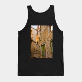 Street in Milna, Brac Island, Croatia Tank Top